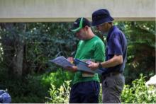 Participants at the SHMAK trial day at Bankwood Stream tried out the new kit and gave valuable feedback [Photo credit: Amanda Valois]